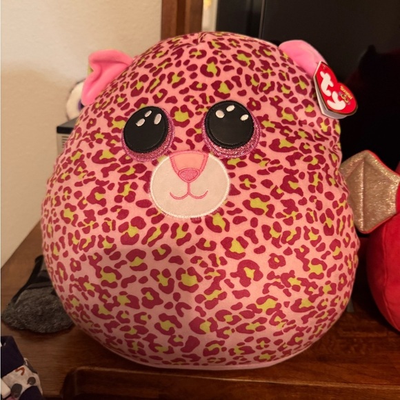 Ty Pink and Yellow Leopard Print Plush - Picture 1 of 1